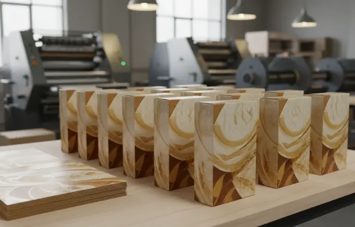 Печать коробок кашированных на заказ