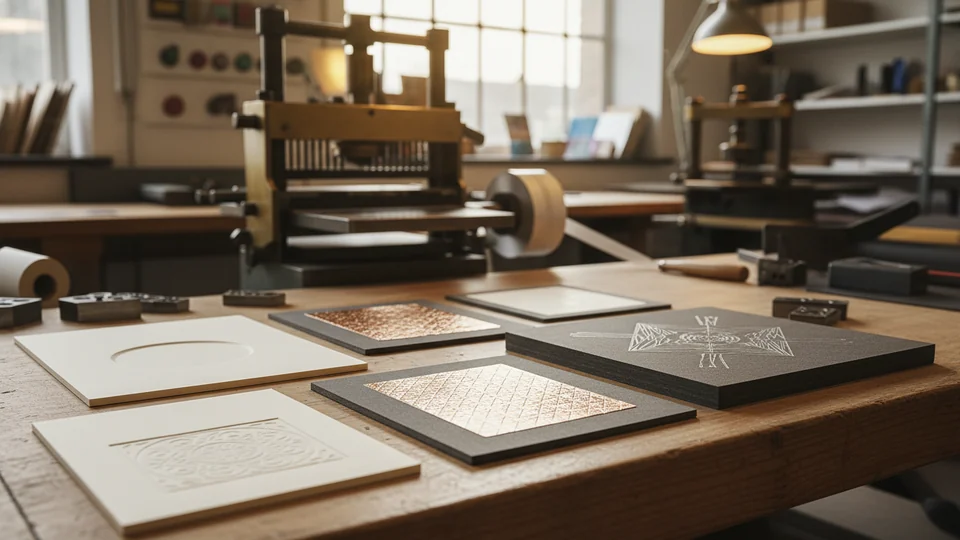 Печать и тиснение: блинтовое, конгрев (объёмное) на заказ Эффект премиального бренда